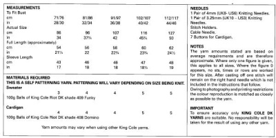 Knitting Pattern - King Cole 5005 - Riot DK - Ladies Sweater & Cardigan